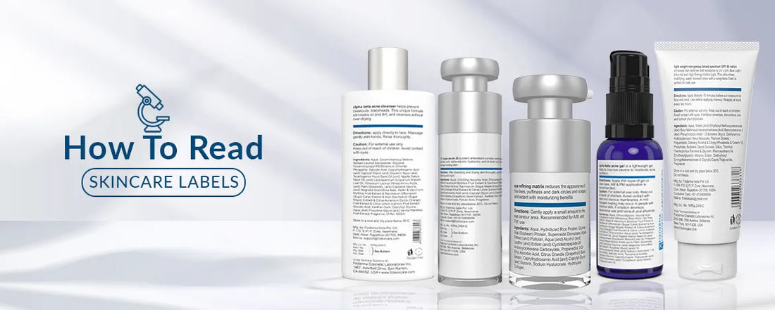 skincare label