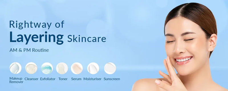The Correct way to Layer your Skincare Products- AM & PM Routine