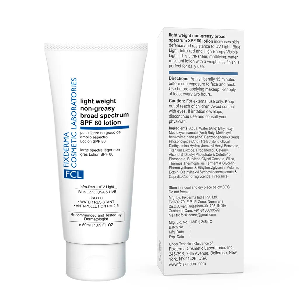 Light Weight SPF 80 Sunscreen Lotion