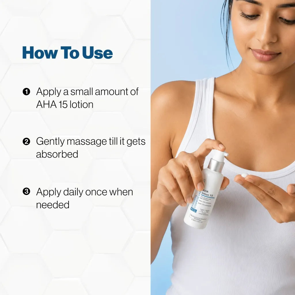 How to use AHA Lotion 15