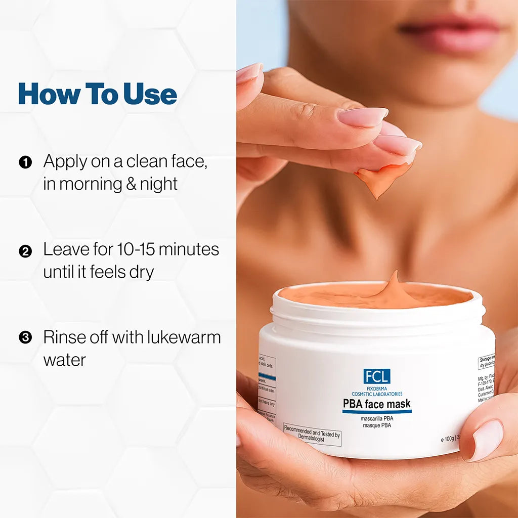 How to use PBA Face Mask