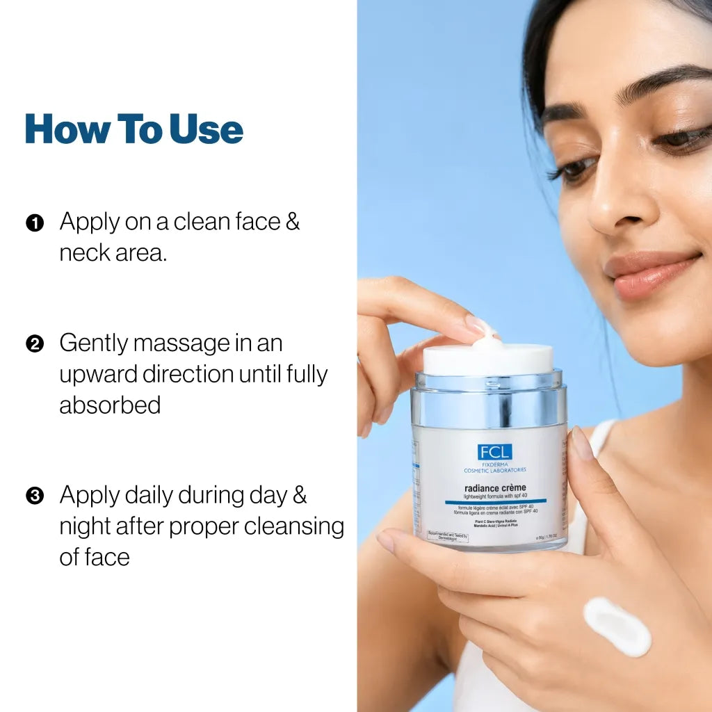 How to use Radiance Creme