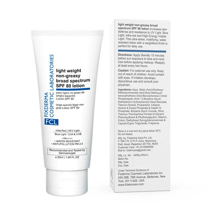 Light Weight SPF 80 Sunscreen Lotion