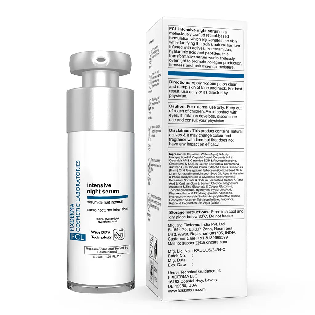 Back View of Intensive Night Serum