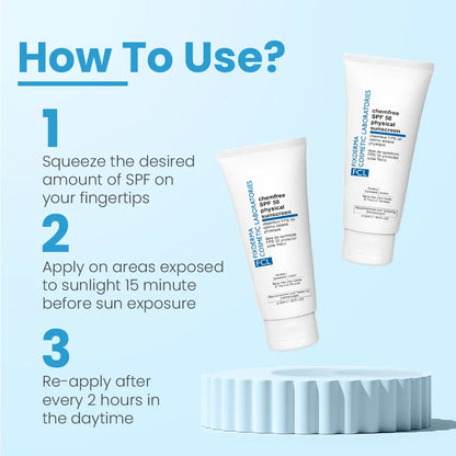 FCL Chemfree Physical Sunscreen SPF 50