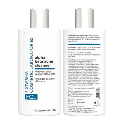alpha beta acne cleanser